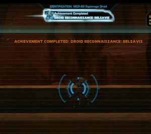 Swtor MCR-99 Droid Reconnaissance Belsavis Achievement