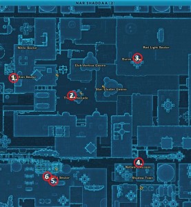 Swtor MCR-99 Droid Reconnaissance Nar Shadaa Location Map