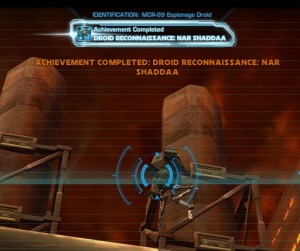 Swtor MCR-99 Droid Reconnaissance Nar Shaddaa Achievement