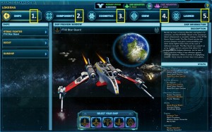 Galactic Starfighter Menu